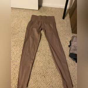Brown workout leggings, still like new